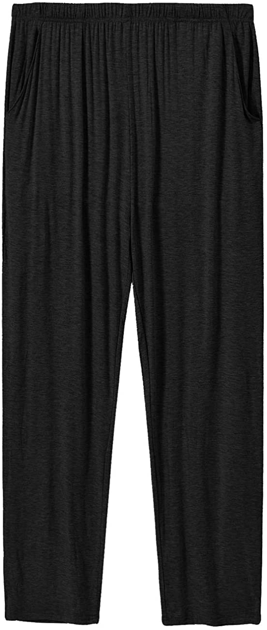 MoFiz Men's Pajama Pants Ultra Soft Modal PJ Bottom Jersey Knit Pajama Pants/Lounge Pants/Sleepwear Pants 3Pack 