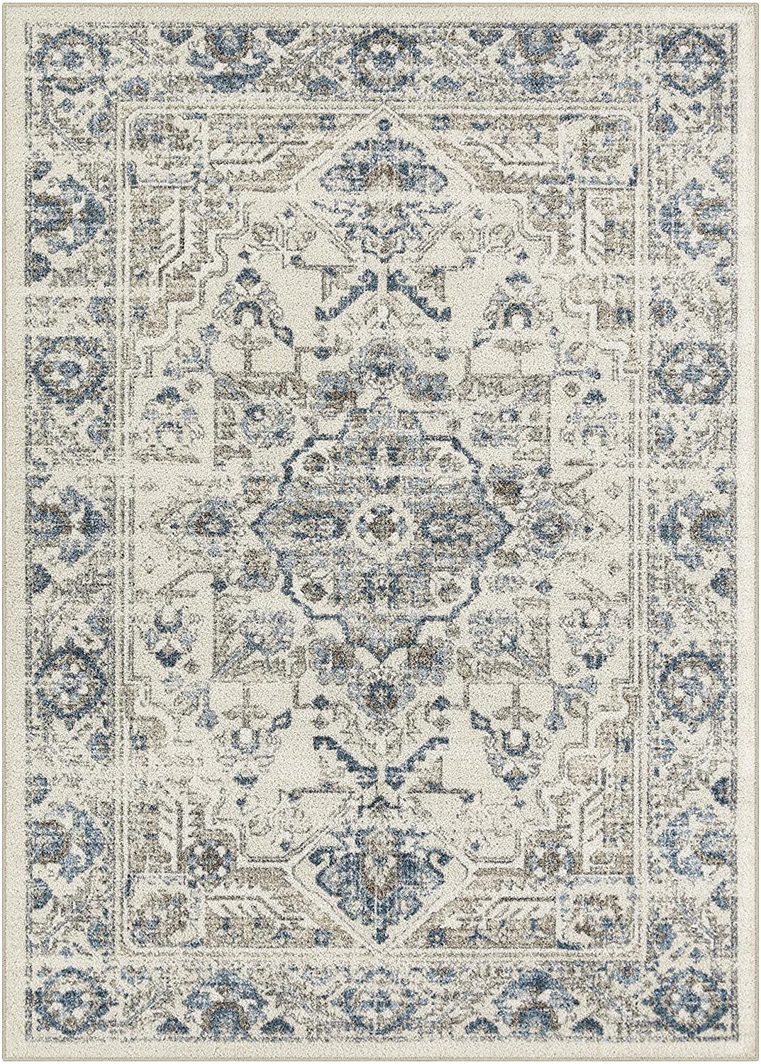 Maples Rugs Distressed Tapestry Vintage Non Slip Runner Rug For Hallway Entry Wa 