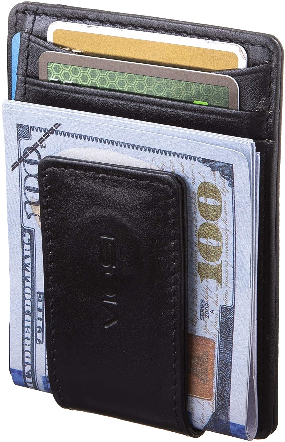 1 x Wallet Men Fashion PU Leather Credit Card Holder Button Coin Pouch Wallet  Money Clip Case - AliExpress