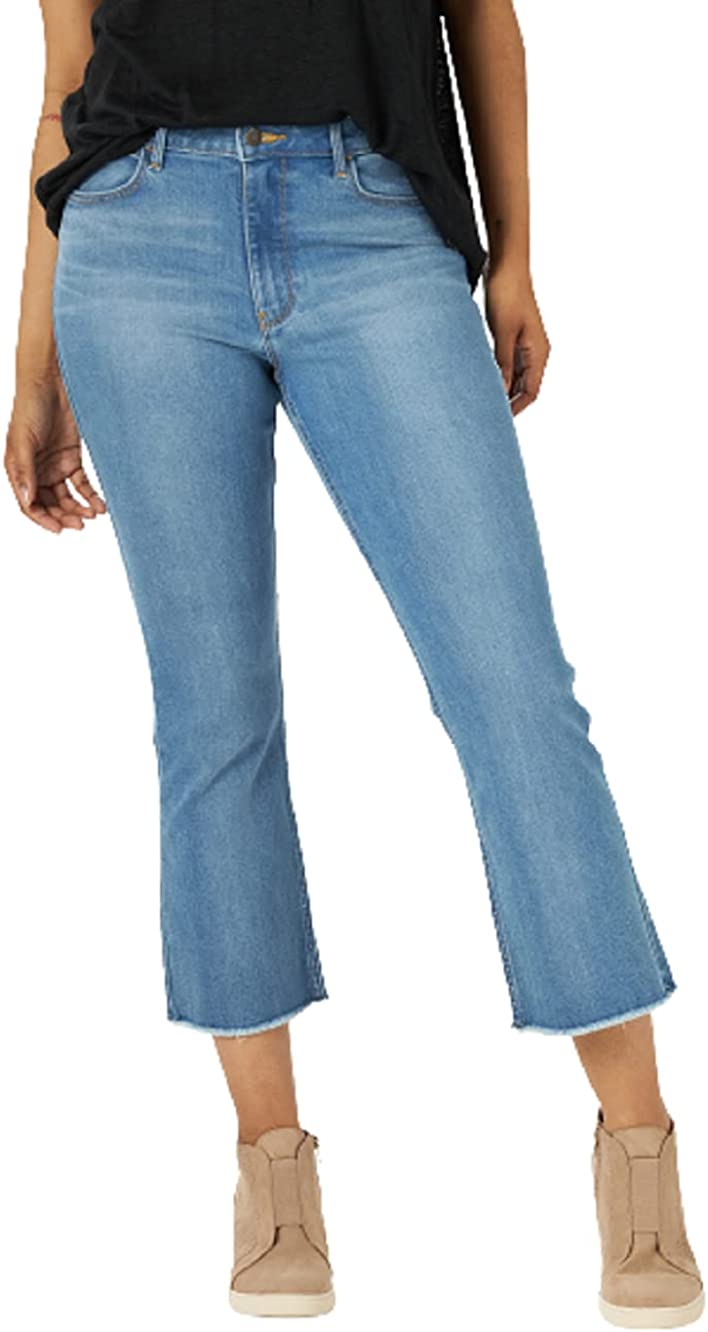 Wrangler Women's Kick Flare High Rise Crop Jean | eBay
