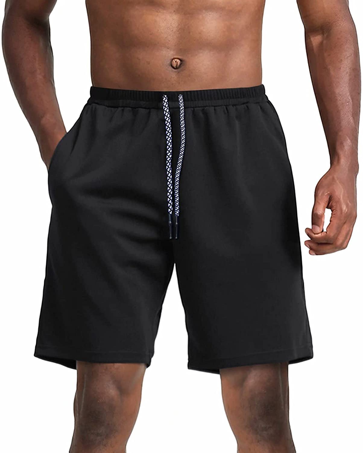 MAGNIVIT Men's Lightweight Mesh Shorts with Pockets Breathable Running Workout Gym Shorts