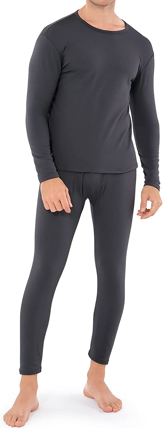 WEERTI Thermal Underwear for Men, Long Johns Base Layer Fleece Lined Top  Bottom