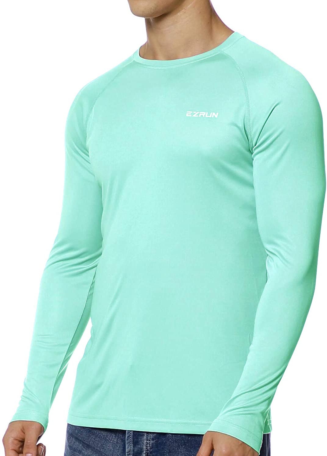  EZRUN Mens Sun Protection Swim Shirt Lightweight UV