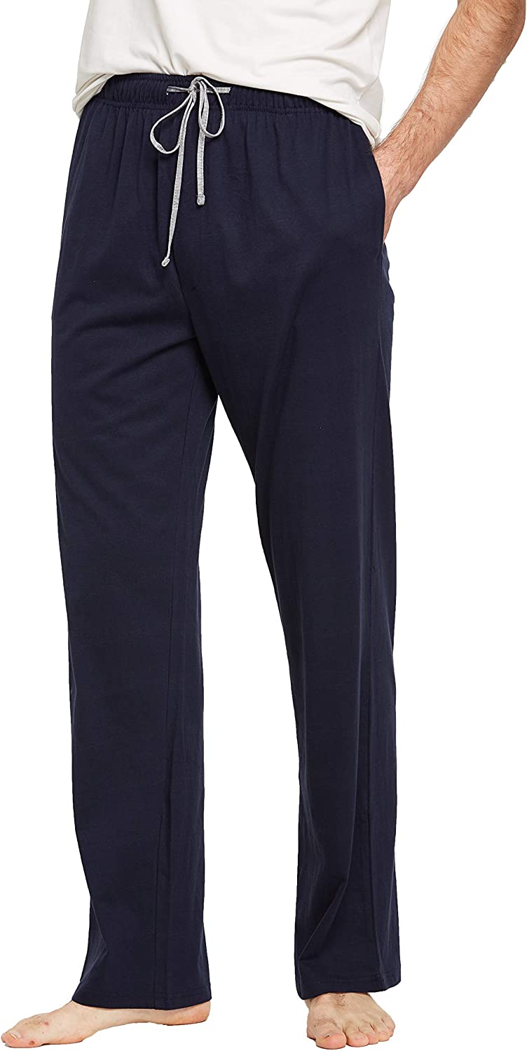 CYZ Men's 100% Cotton Jersey Knit Pajama Pants/Lounge Pants With