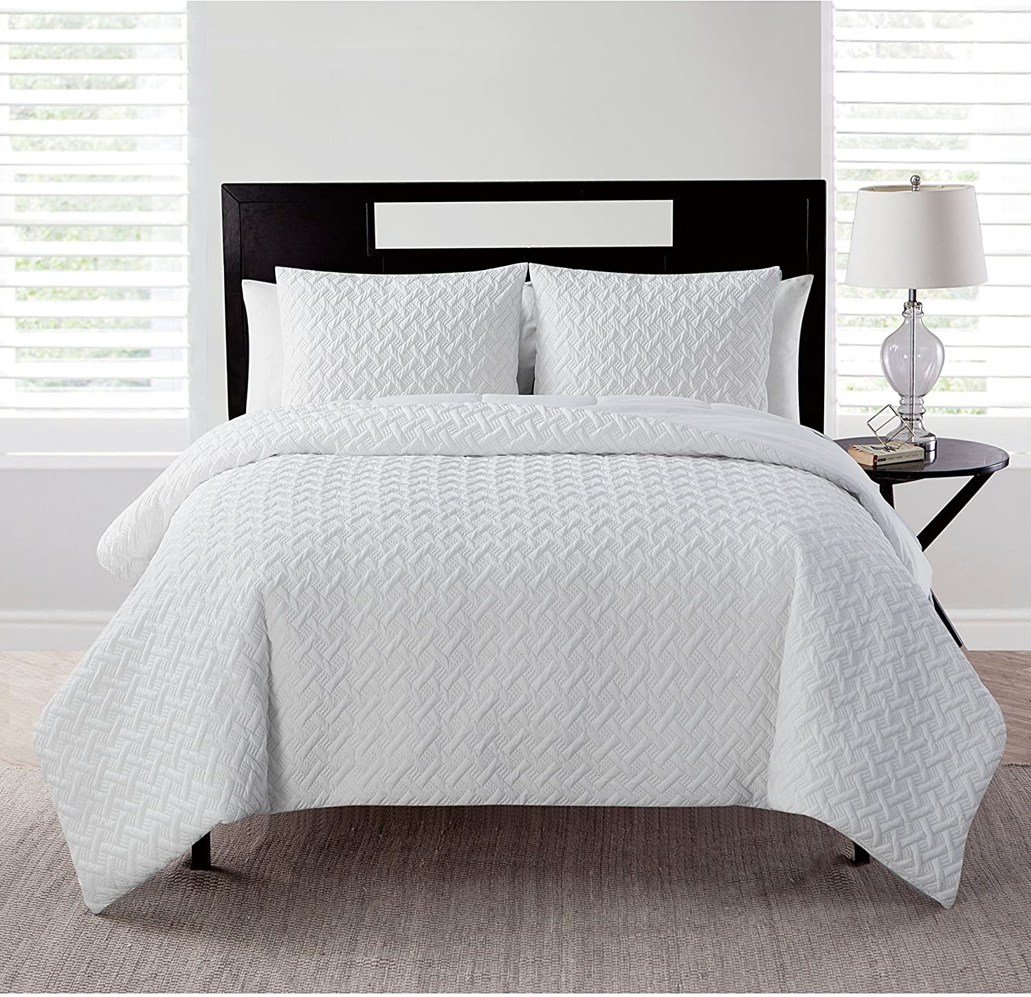 VCNY Home Nina Collection Comforter Soft & Cozy Bedding Set, Stylish Chic  Design