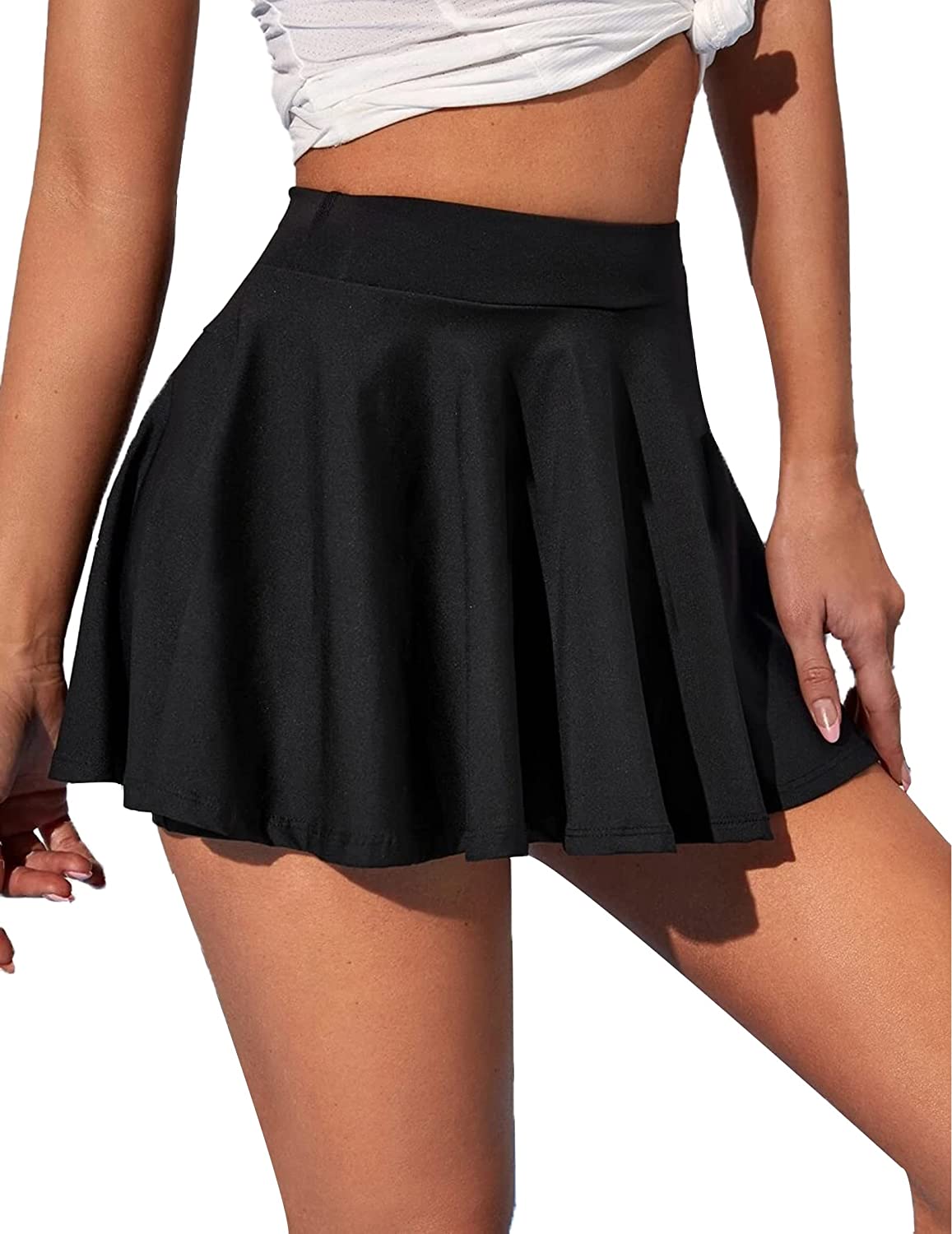 COOrun Womens Pleated Tennis Skirts with Shorts and Pockets Athletic Skort  for G | eBay