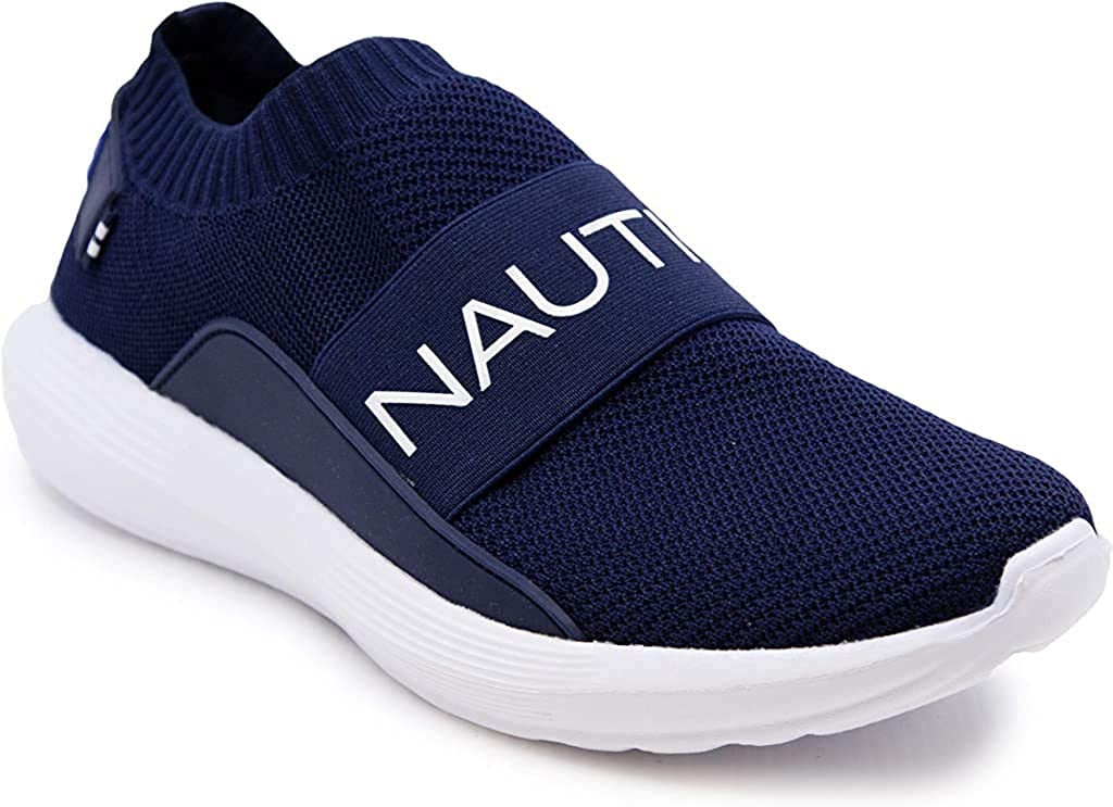 Nautica Men's Casual Navy white Sports Sneakers-Walking Shoes-Lightweight.