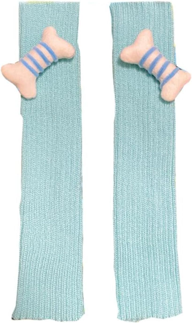 SmilePunk kawaii Winter Leg Warmers Knitted Cute Subculture Half