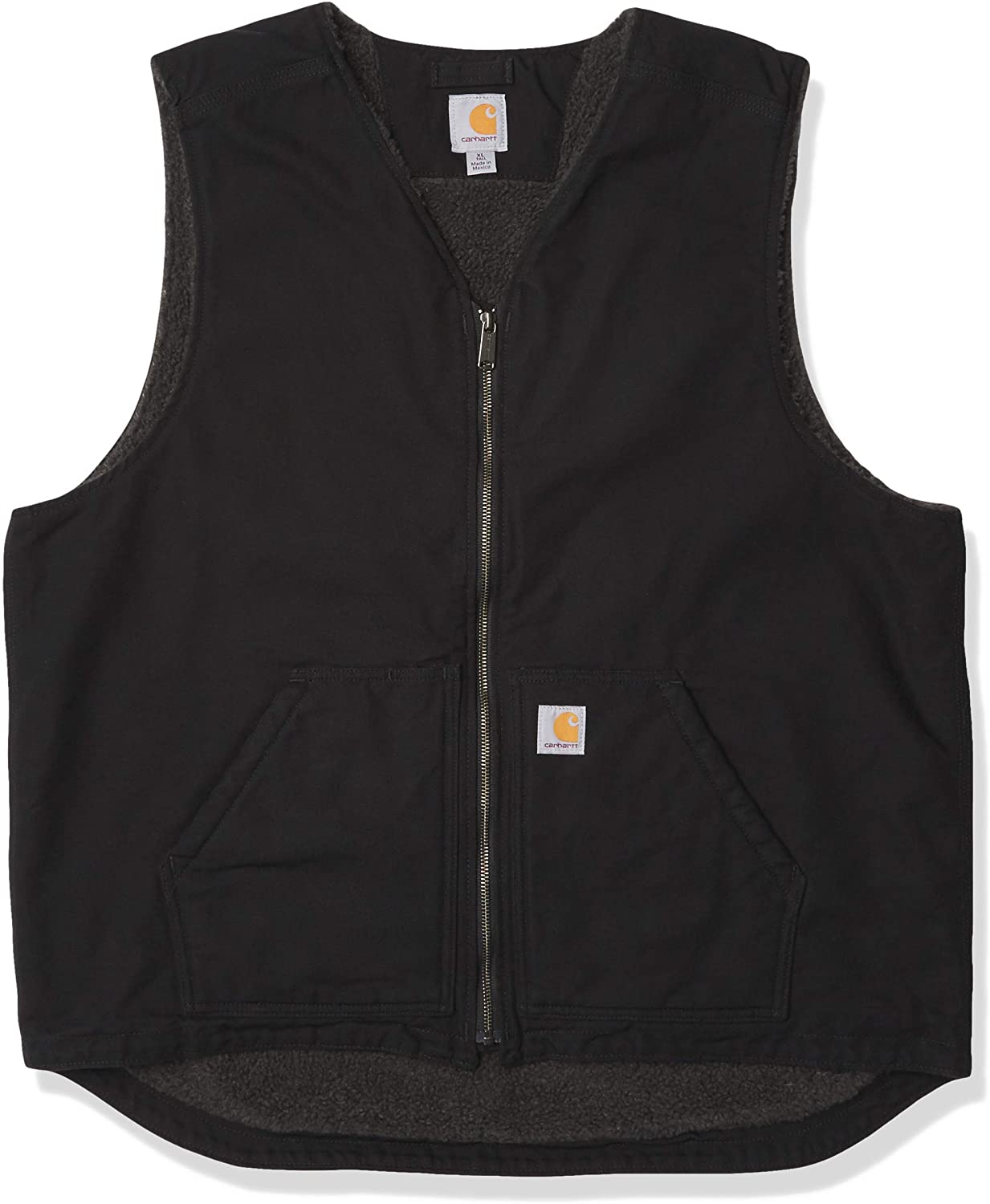 Visiter la boutique CarharttCarhartt Relaxed Fit Washed Duck Sherpa-lined Vest Vêtements utilitaires d'extérieur Homme 