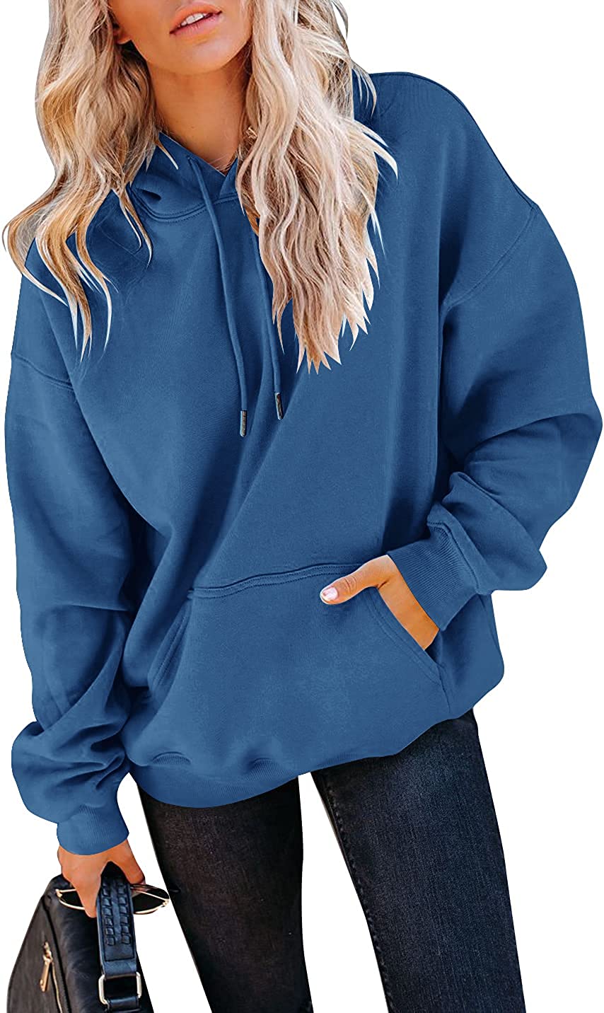 Yuccalley Women's Long Sleeve Fashion Pocket Hoodies Casual