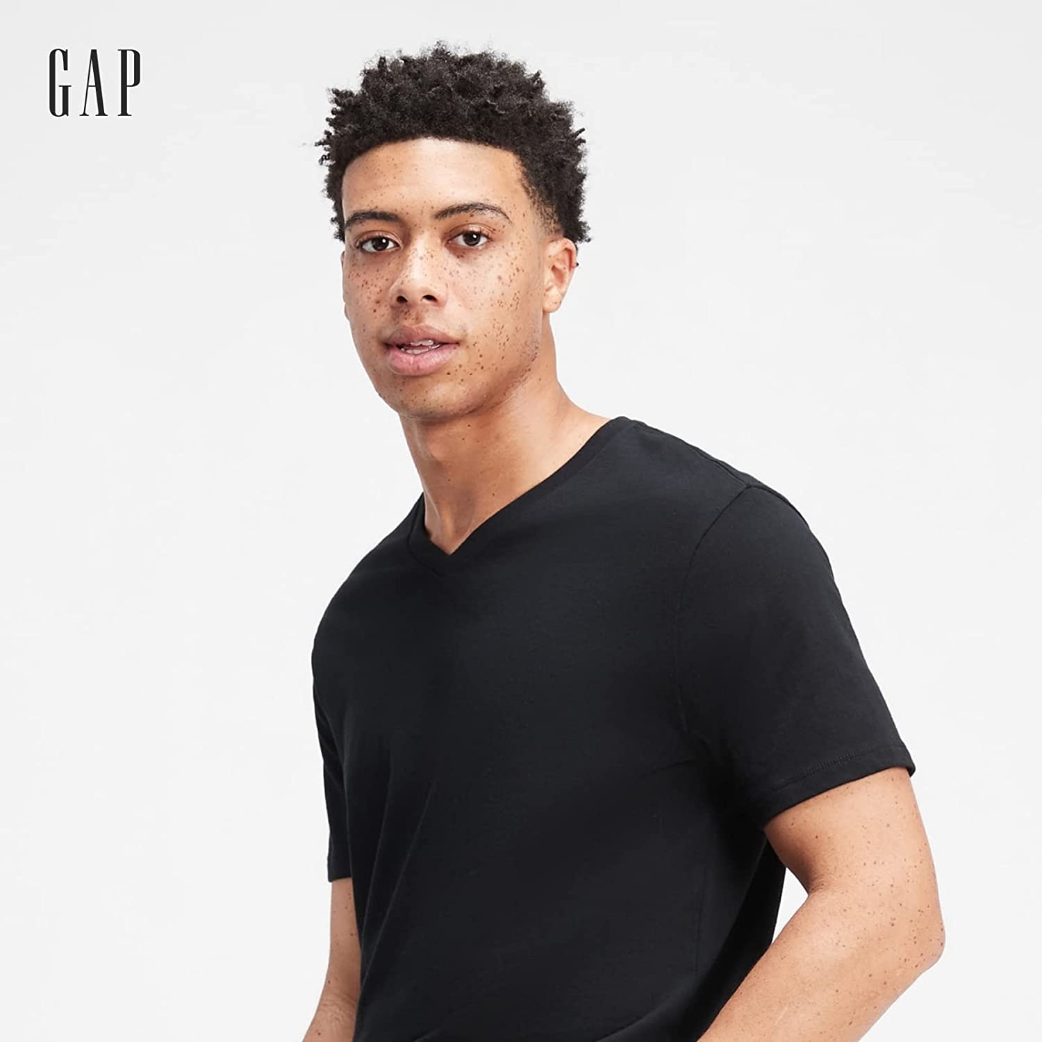 GAP Men's 3-Pack Short Sleeve V-Neck Tee T-Shirt-2