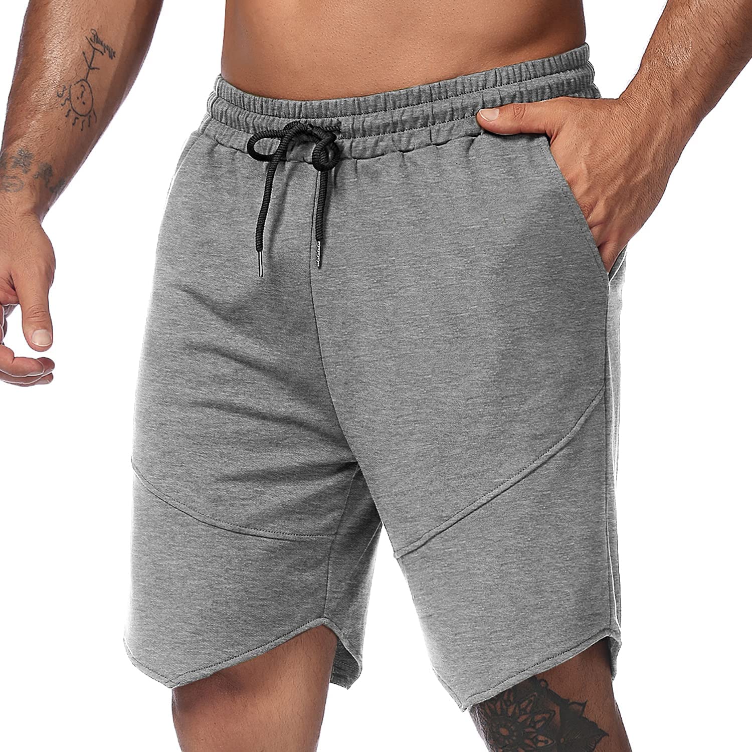 COOFANDY Men's Workout Gym Shorts Weightlifting Bodybuilding Squatting Fitness J