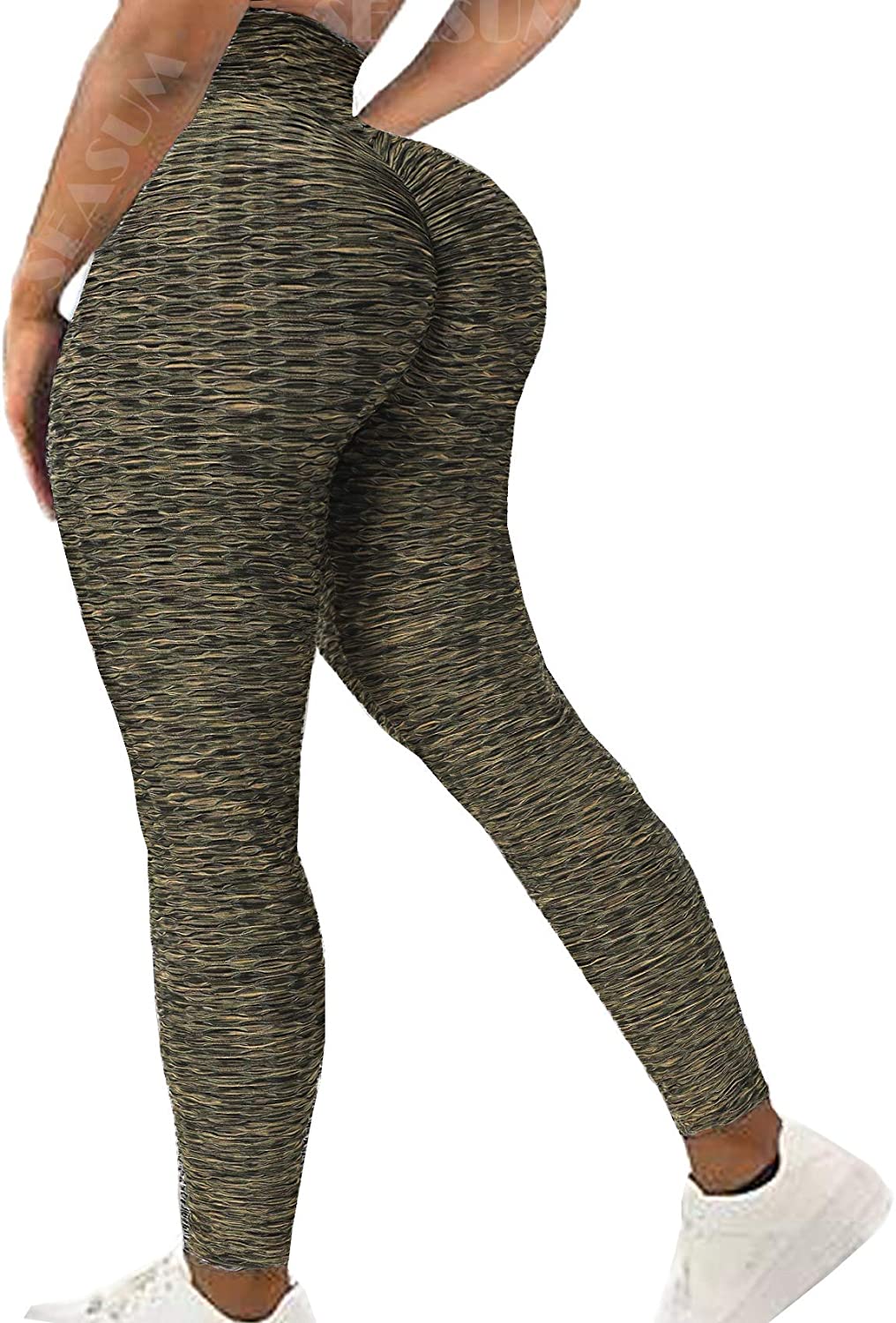 Scrunch de cintura alta com as mulheres legging fitness fitness bunda  levantamento de grade seamless estiramento leggins montante empurrar  calcinha