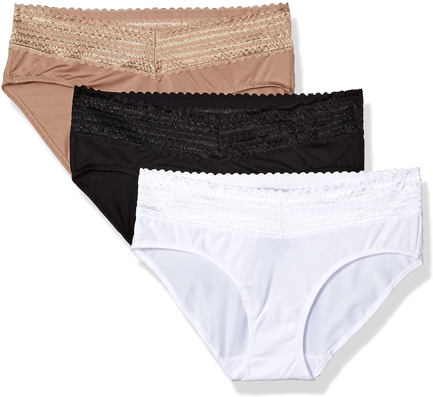 Blissful Benefits by Warner's No Muffin Top Hipster Panties 3pk for sale  online