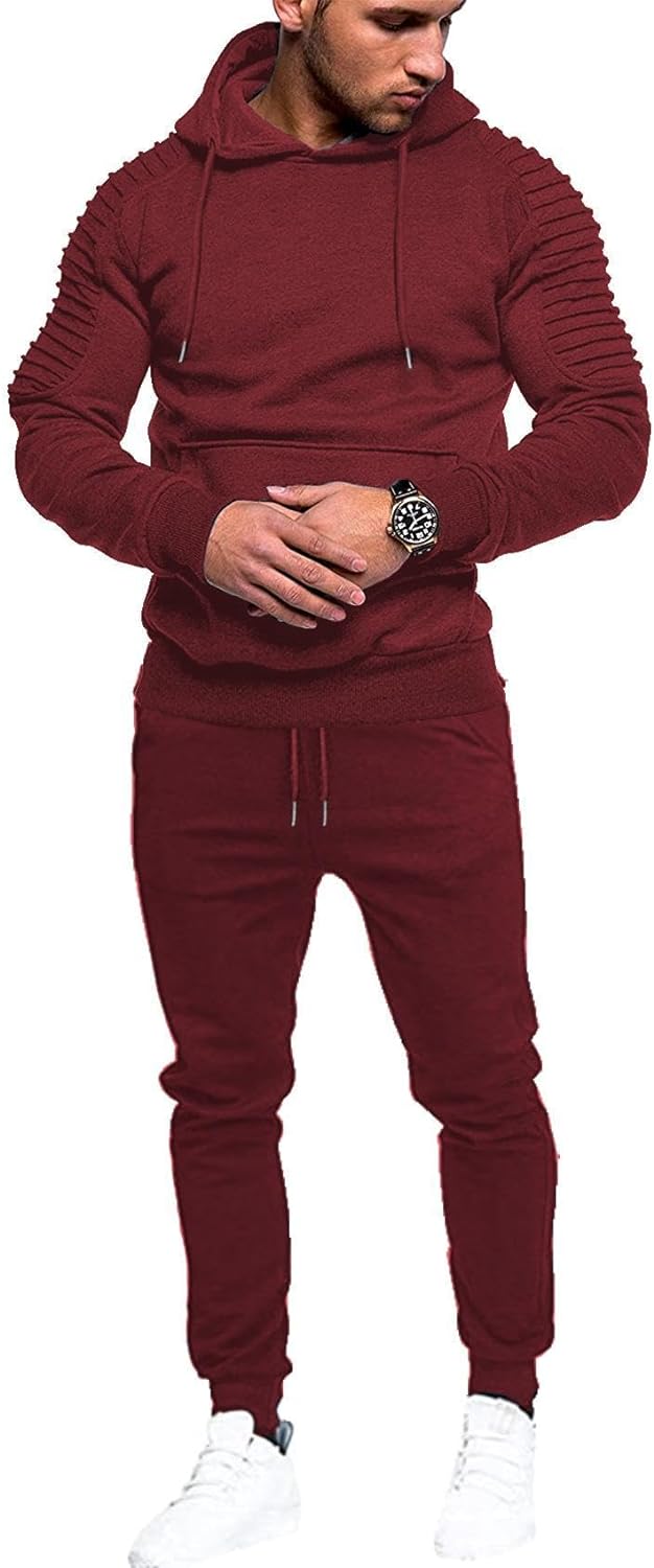 COOFANDY Men's Hoodies And Sweatpants Set Athletic Two Pieces