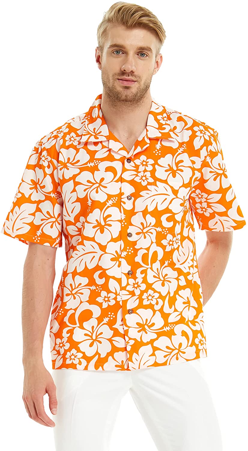 Classic Red Hibiscus Hawaiian Shirt