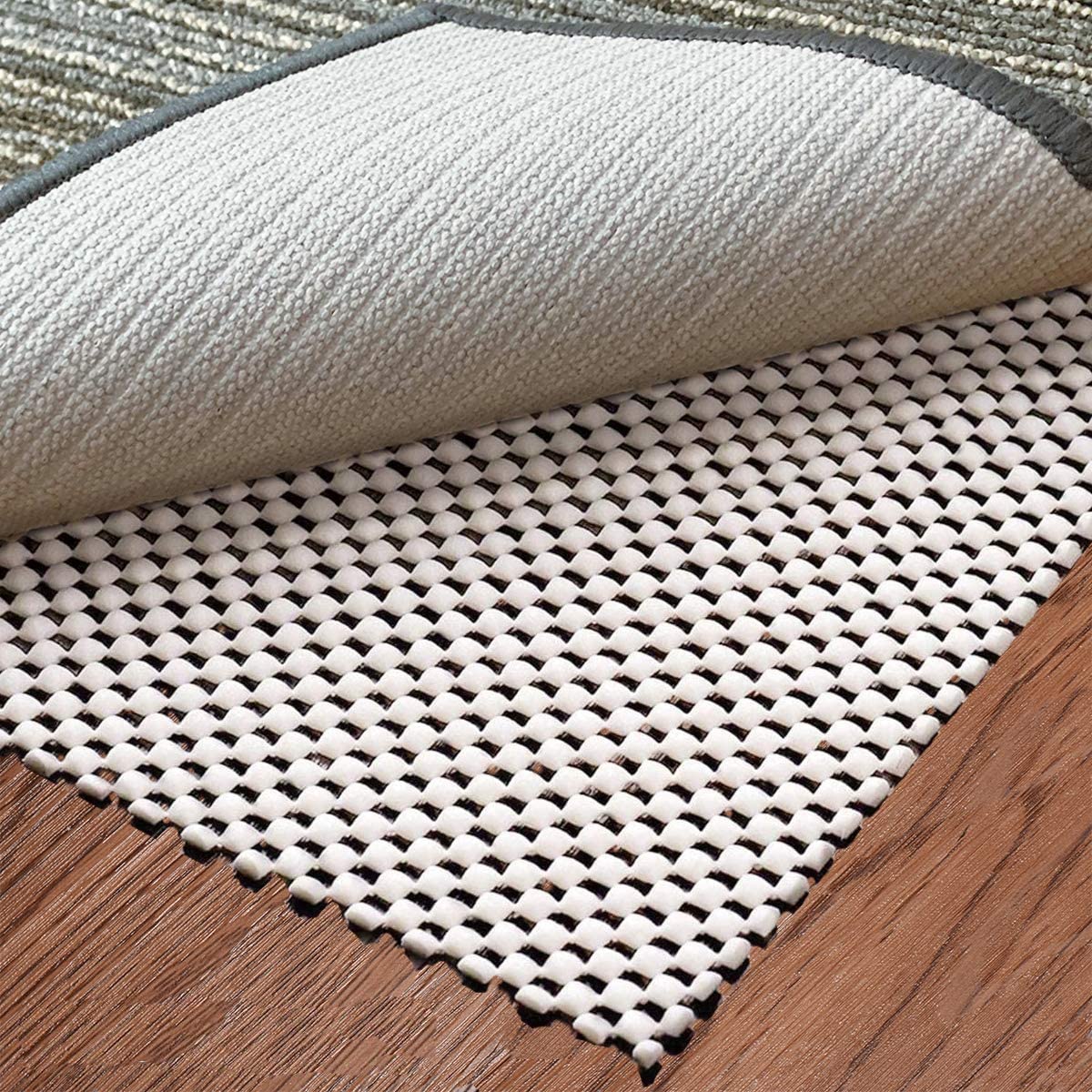 Rug Pad 5 x 8 Ft Non-Slip Extra Thick Gripper for Any Hard Surface Floors 