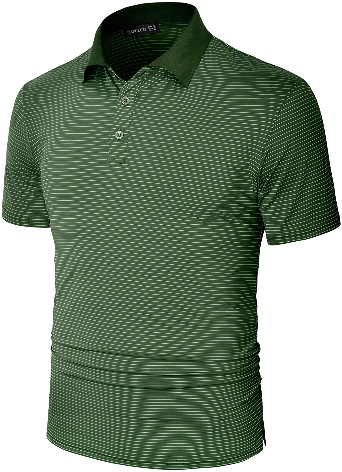 TAPULCO Dry Fit Golf Shirts for Men Stretch Tech Performance Ventilated ...