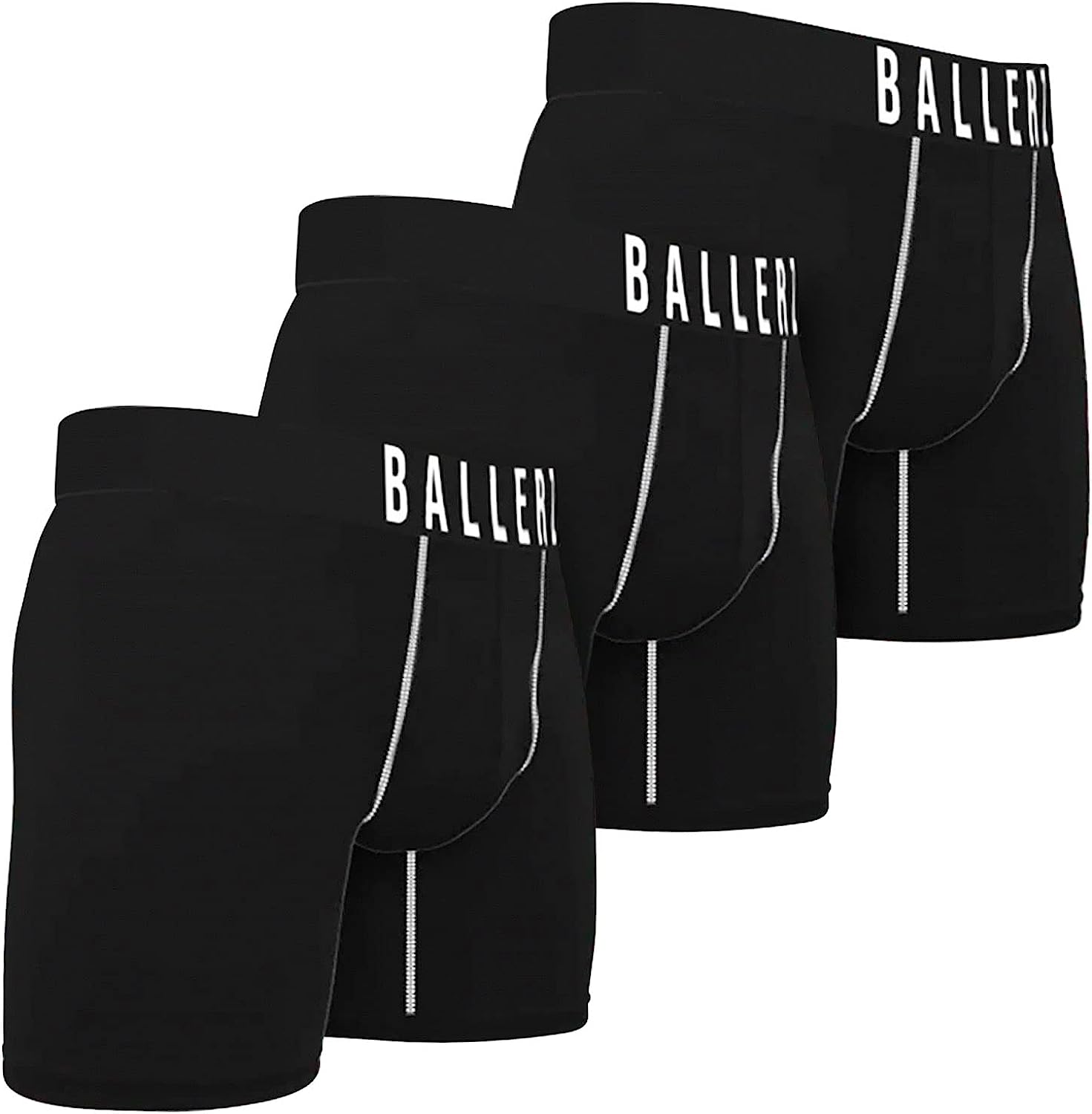 Ballerz Men's Boxer Briefs – Ball Pocket Hammock Underwear with Support  Pouch – High Performance Tencel Fabric (Small/Grey) at  Men's  Clothing store