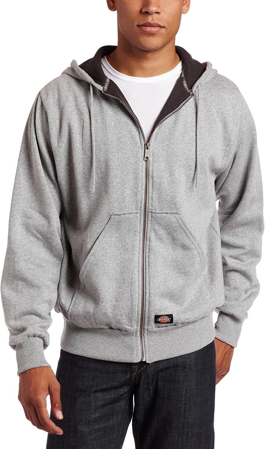 Dickies Big & Tall Mens Thermal-Lined Hooded Fleece Zip Jacket 