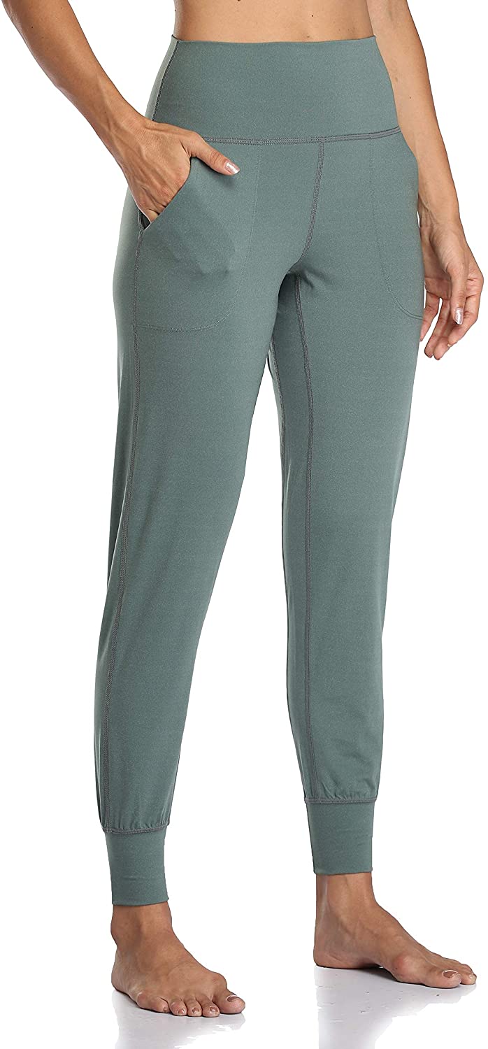 Colorfulkoala Women's High Waisted Joggers with Pockets Full
