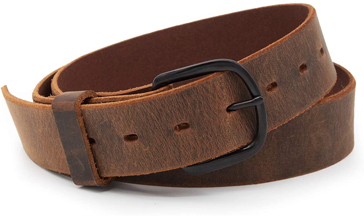 The Bootlegger Leather Belt, Made in USA, Full Grain Leather, Mens Belt