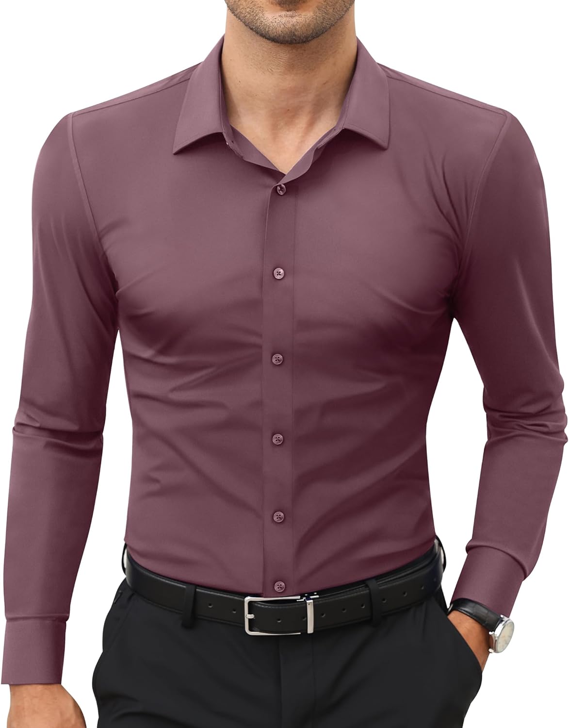 Lion Nardo Camisas de vestir para hombre Camisas de vestir de