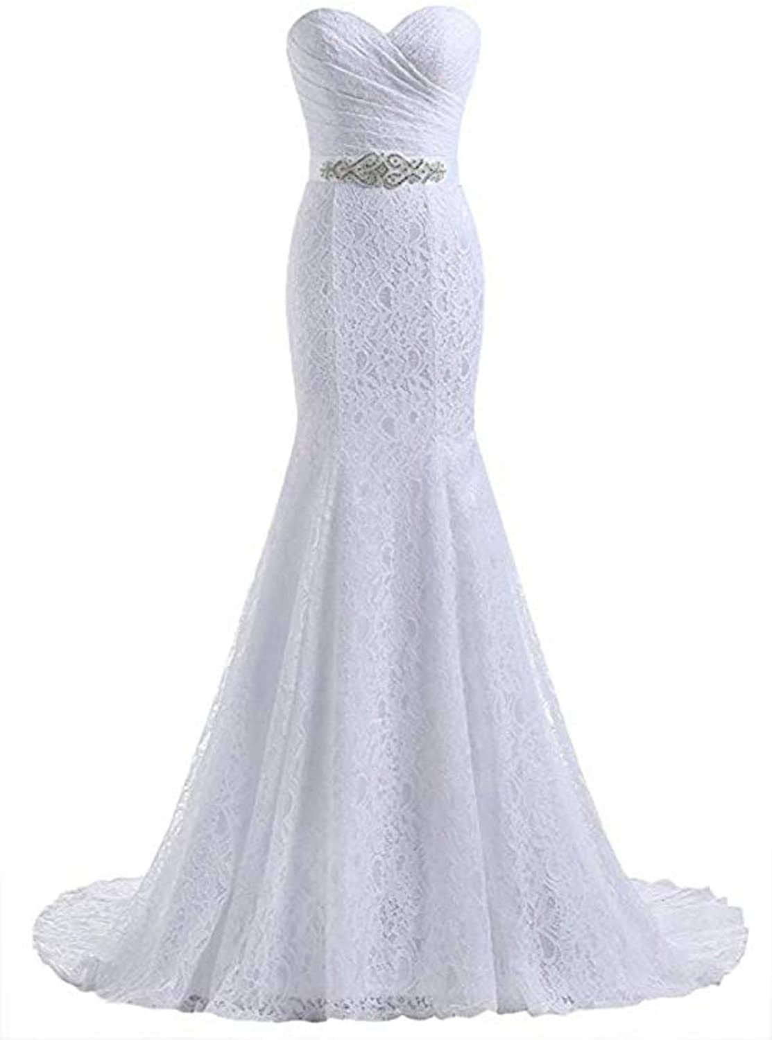 Likedpage Women S Lace Mermaid Bridal Wedding Dresses Ebay