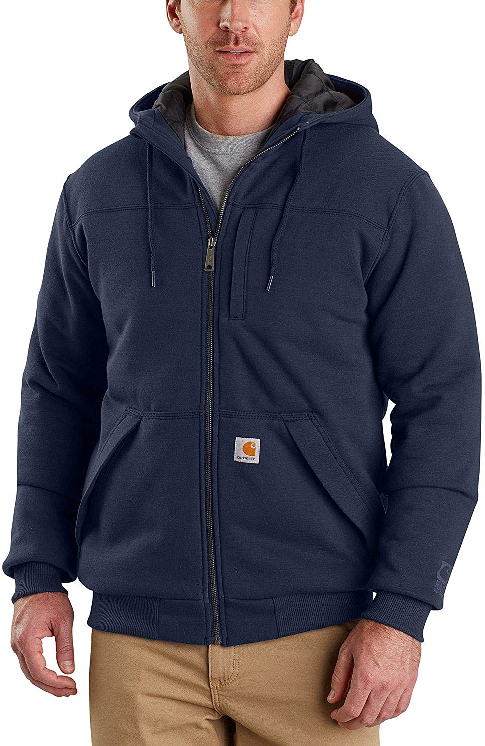 Carhartt Mens Big & Tall Rd Rockland Sherpa Lined Hooded Sweatshirt 
