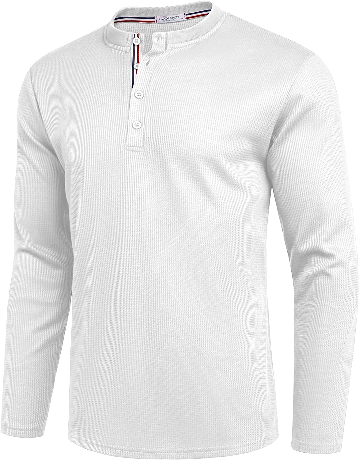 COOFANDY Men's Long Sleeve Waffle Henley Shirts Slim Fit Lightweight  Fashion Cas