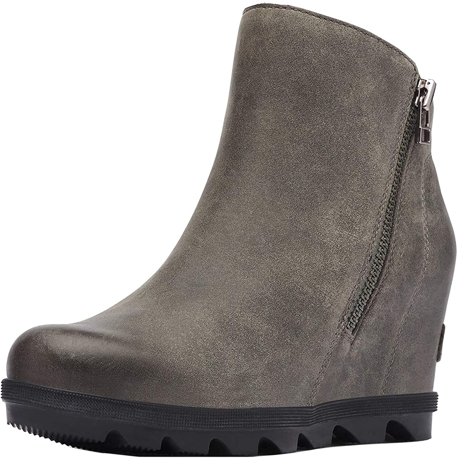 women's joan of arctic wedge zip booties