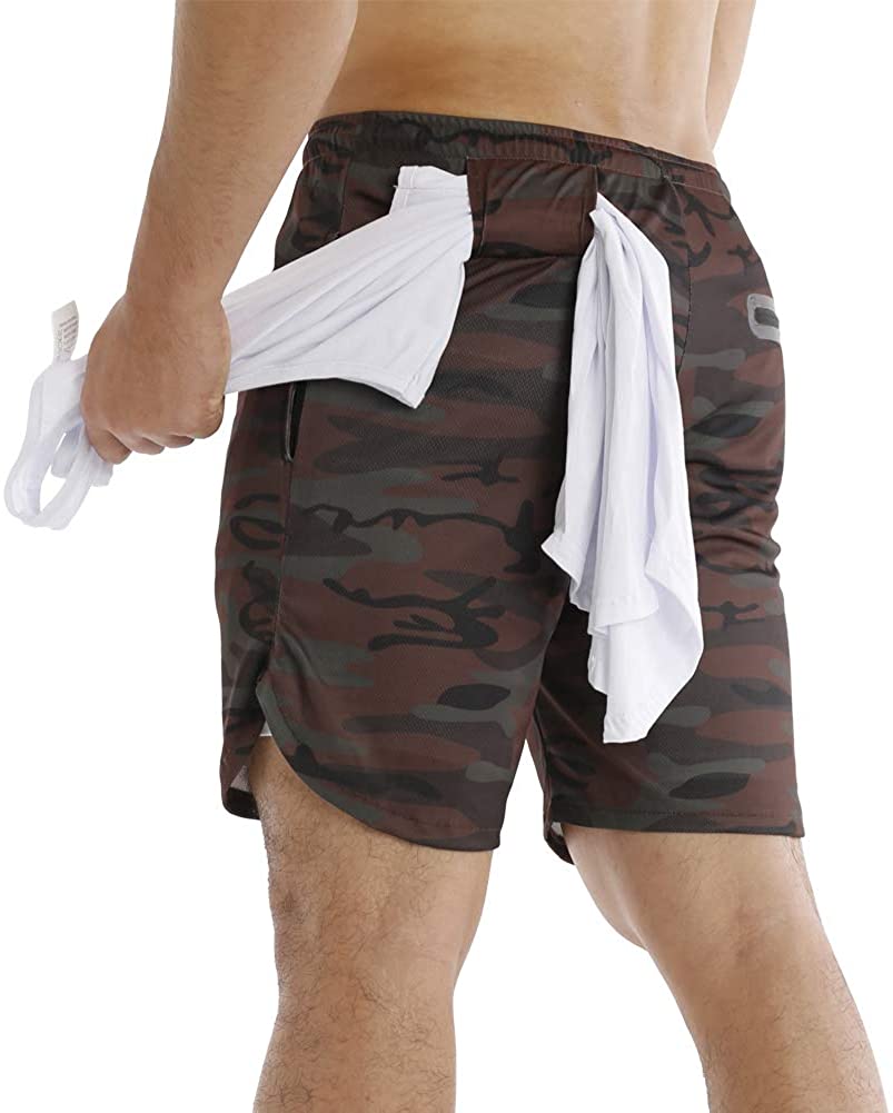 2 in 1 shorts with towel loop