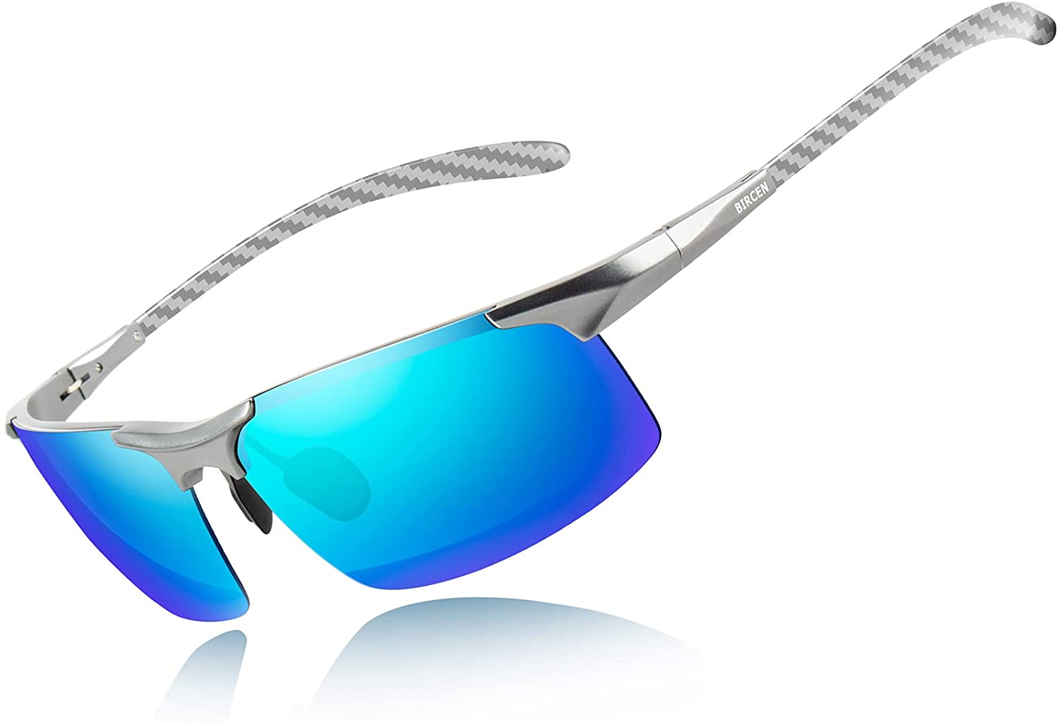 Bircen Mens Polarized Carbon Fiber Sunglasses UV Protection Sports Fishing  Drivi