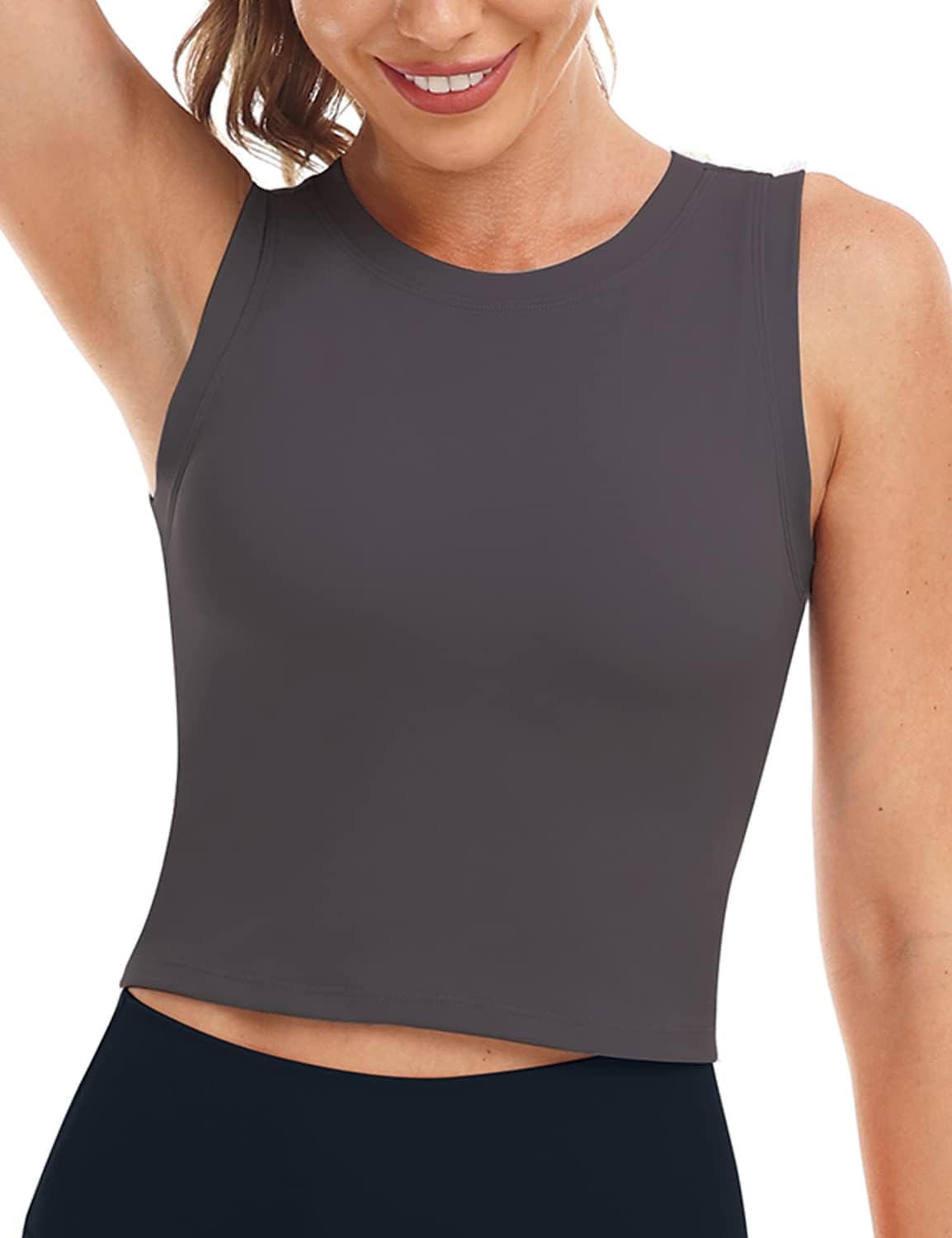 HeyNuts Wherever Crop Top for Women Workout Wirefree Padded Sports