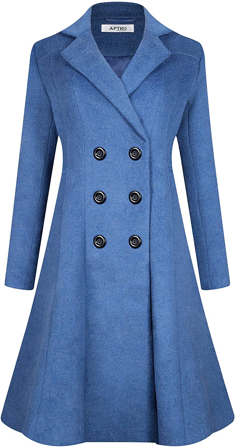 Deep blue / Pink /Apricot wool women coat women dress coat spring Autumn  Winter on , $62.00