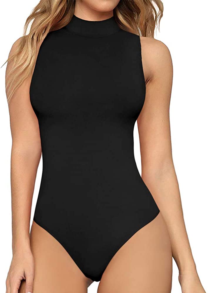 women's high neck bodysuit