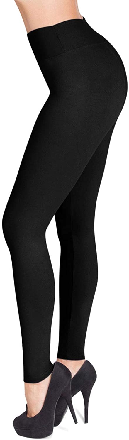 SATINA High Waisted Leggings - 25 Colors - Super Soft Full Length Opaque  Slim | eBay