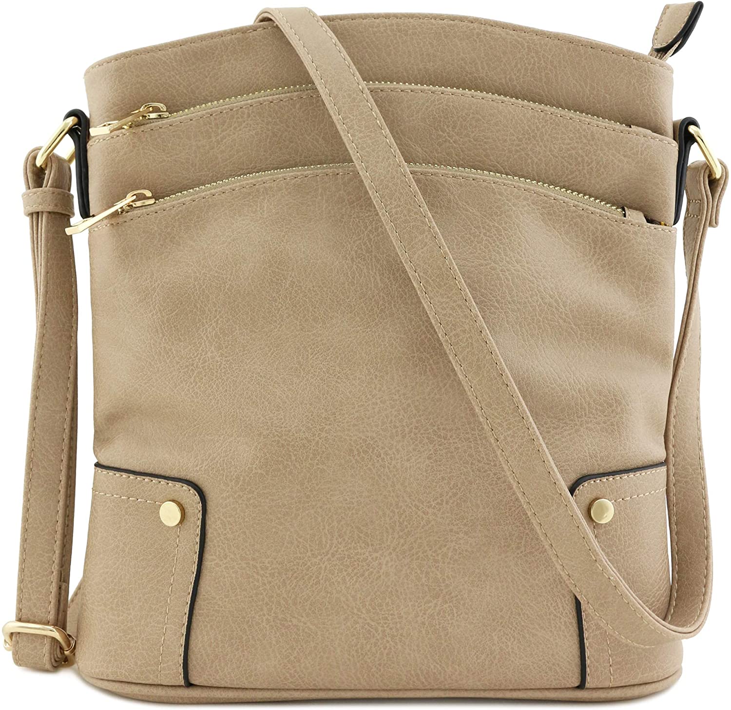 Shoppers Love the Alyssa Triple Zip Crossbody Purse