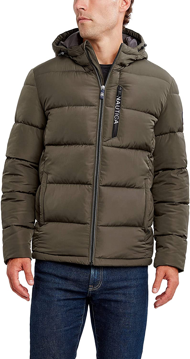 Nautica Men's Hooded Parka Jacket, Water and Wind Resistant, True Navy,  Small : : Clothing, Shoes & Accessories