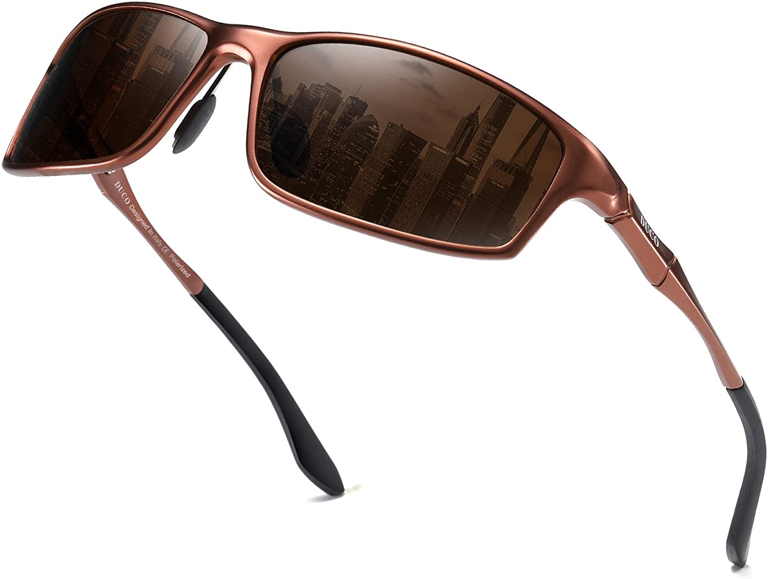 Duco Polarized Sunglasses for Men 100% UV400 Protection Metal