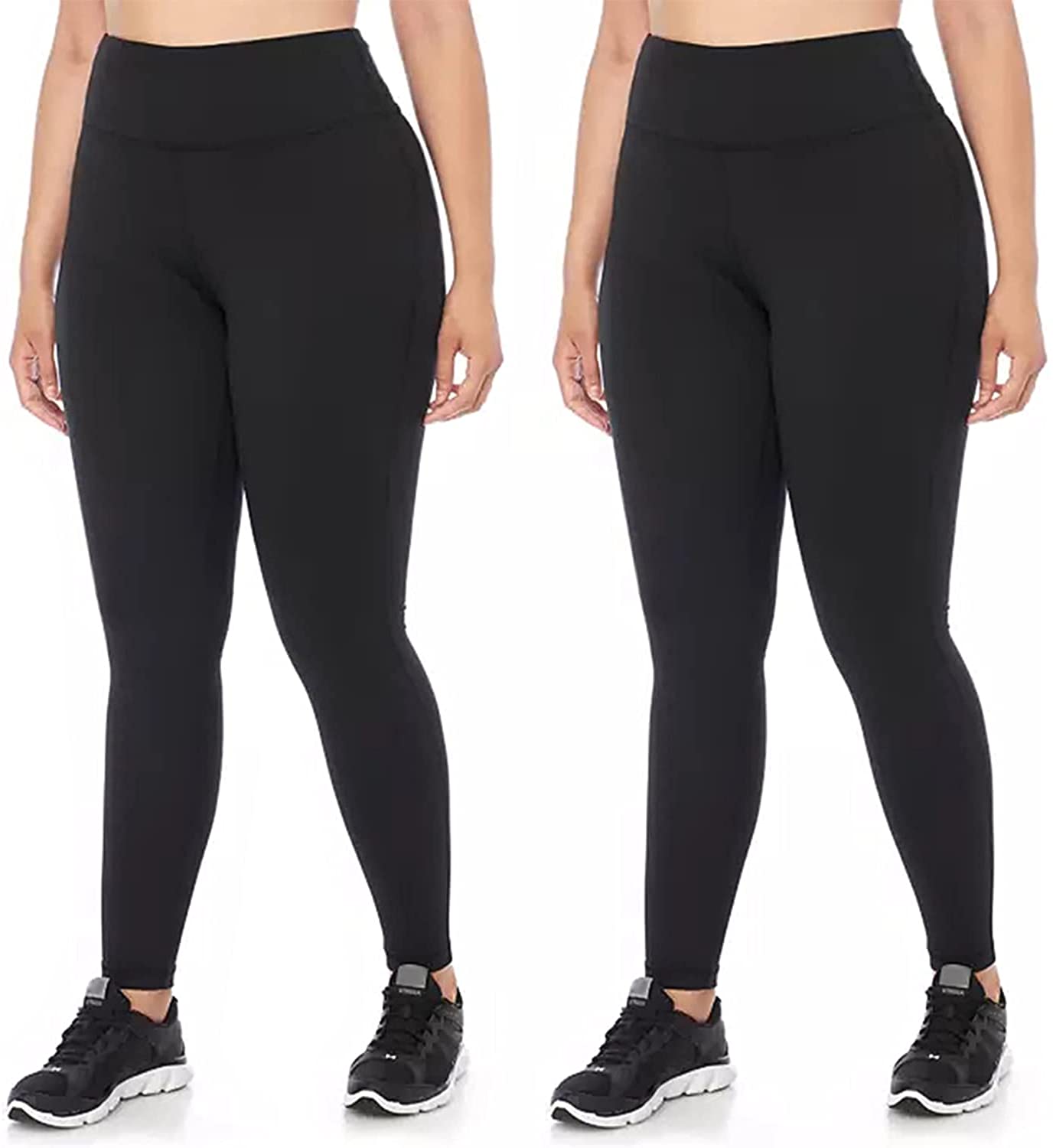 Hi Clasmix Plus Size Leggings for Women 1X-4X-High Waisted Tummy Control  Non See