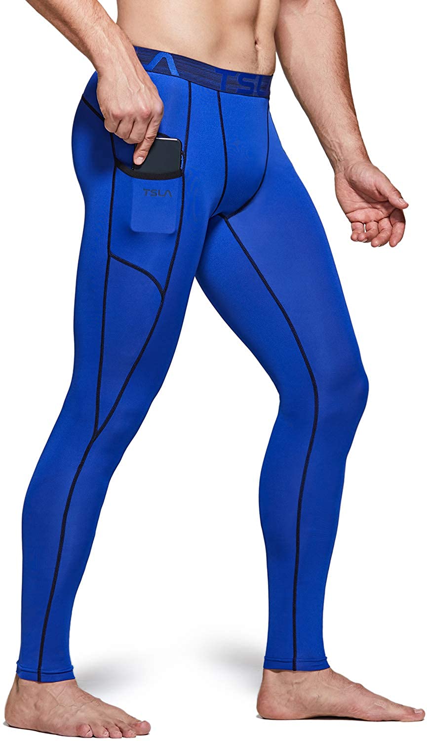 Buy 3 Pack Men's Thermal Compression Pants, Athletic Running