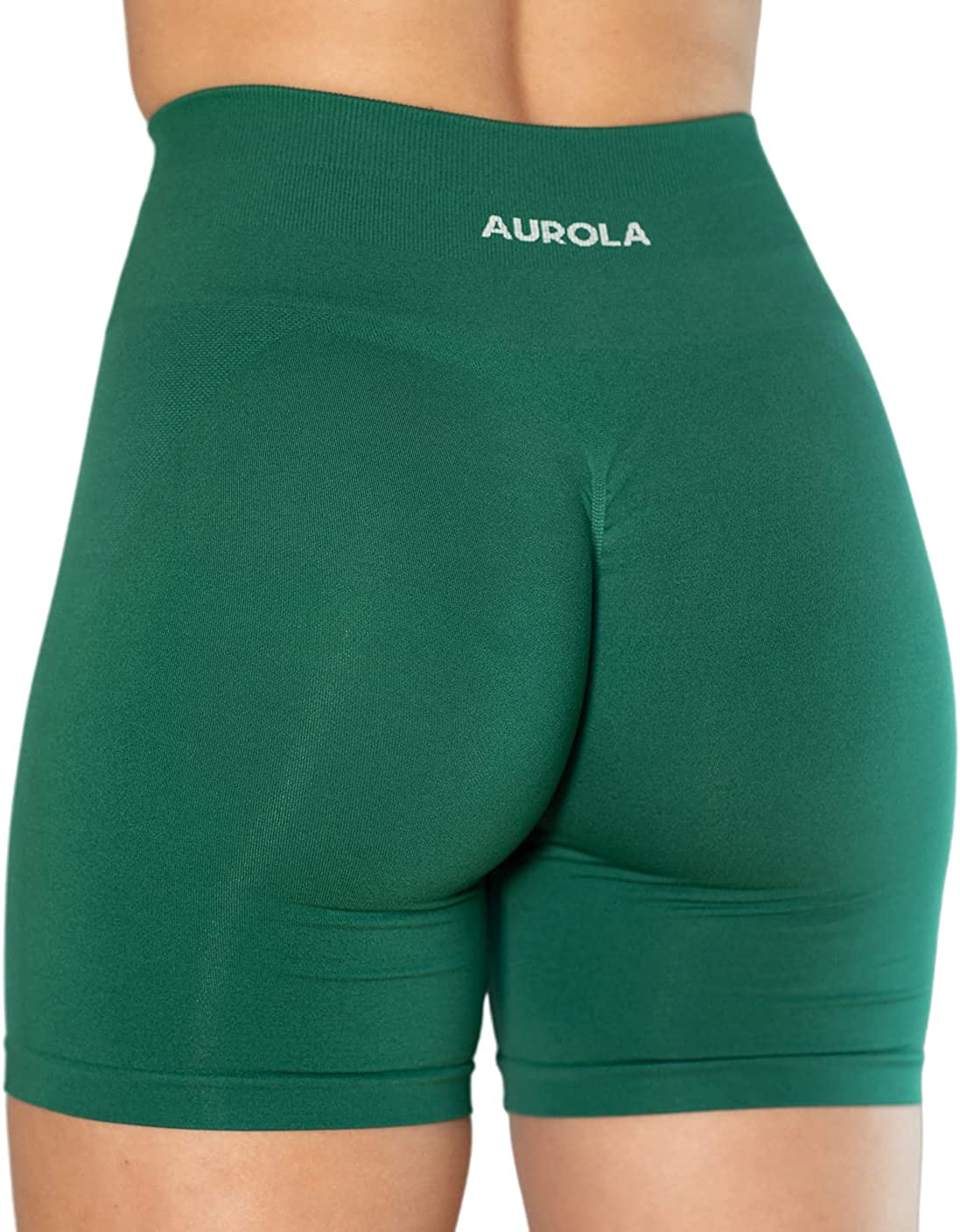 AUROLA Intensify Workout Shorts Sets for Women Seamless Scrunch Gym Yoga  Sport Active Exercise Fitness Shorts Packs, Dark Black, Small