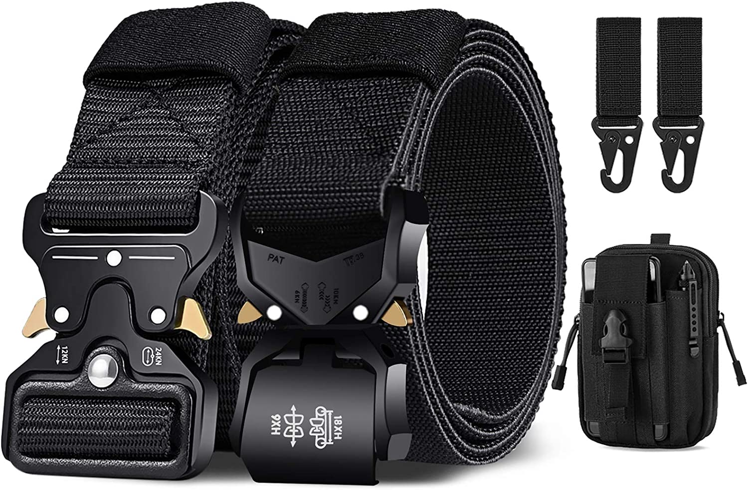 BESTKEE Men's Tactical Belt, 1.5 Inches Heavy Duty Military Style