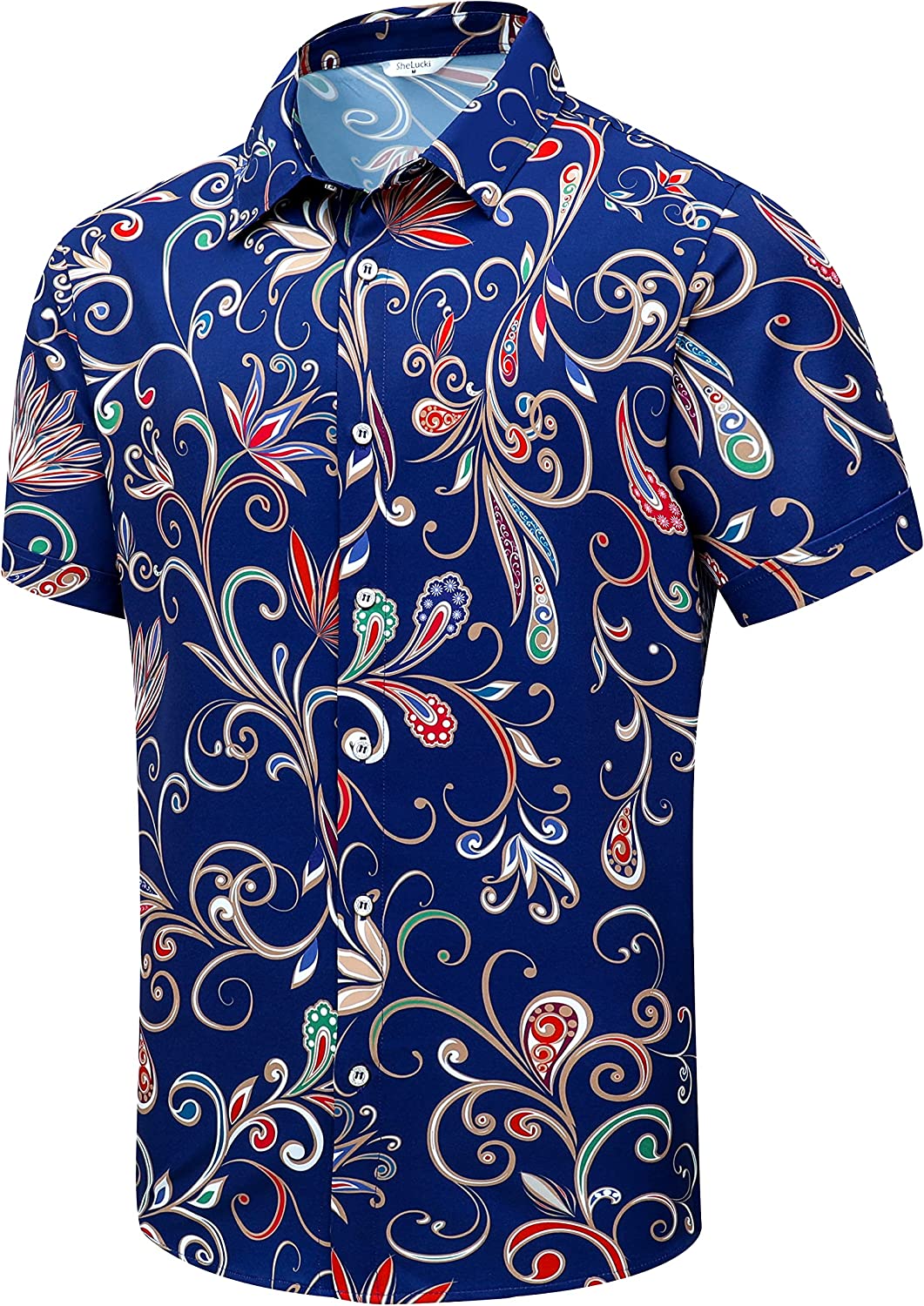 Mens Waffle Knit Dress Shirts Short Sleeve Button Down Summer Casual Beach  Hawaiian Tops Classic Poplin Shirts