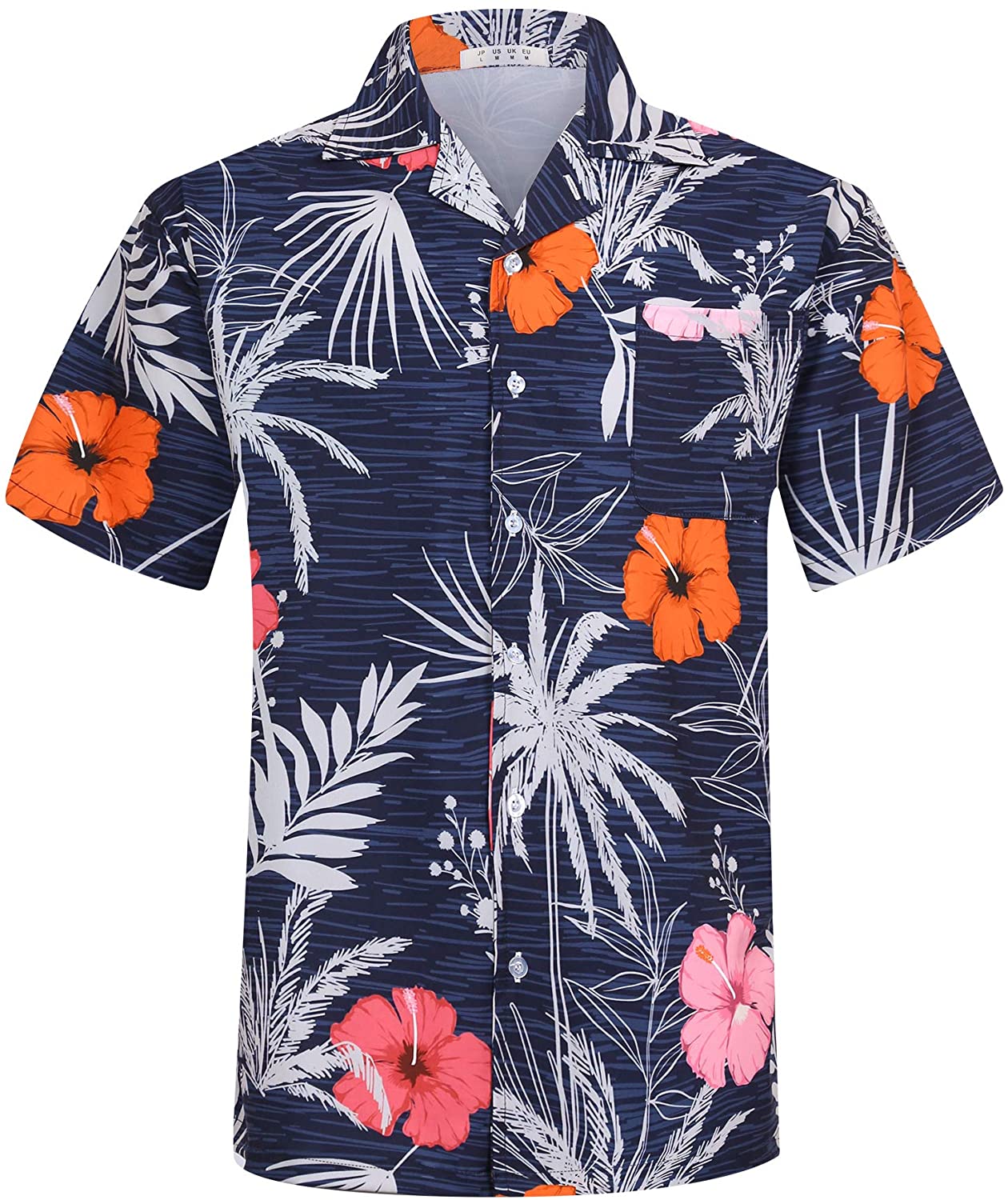 SuttoncVop Funny ABS Aloha Tropical Flowers Hawaiian Shirt, Summer Men Hawaiian Shirt