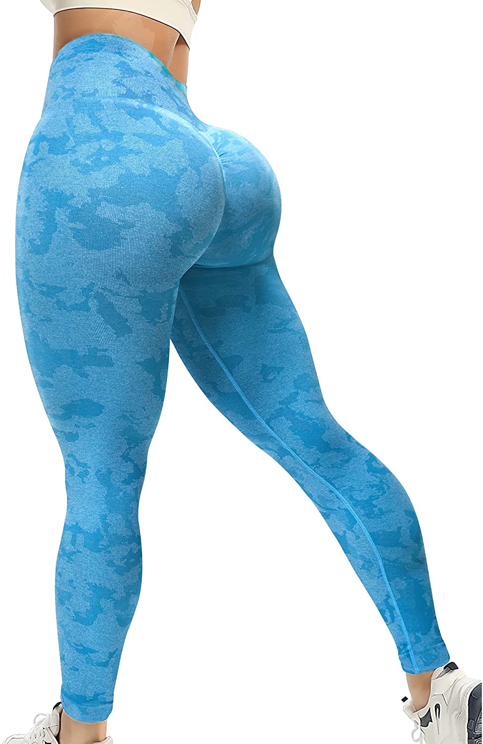AUROLA CAMO Collection Workout Leggings for Women Subtle Logo Seamless  Scrunch Gym Tights Yoga Running Active Pants - ShopStyle