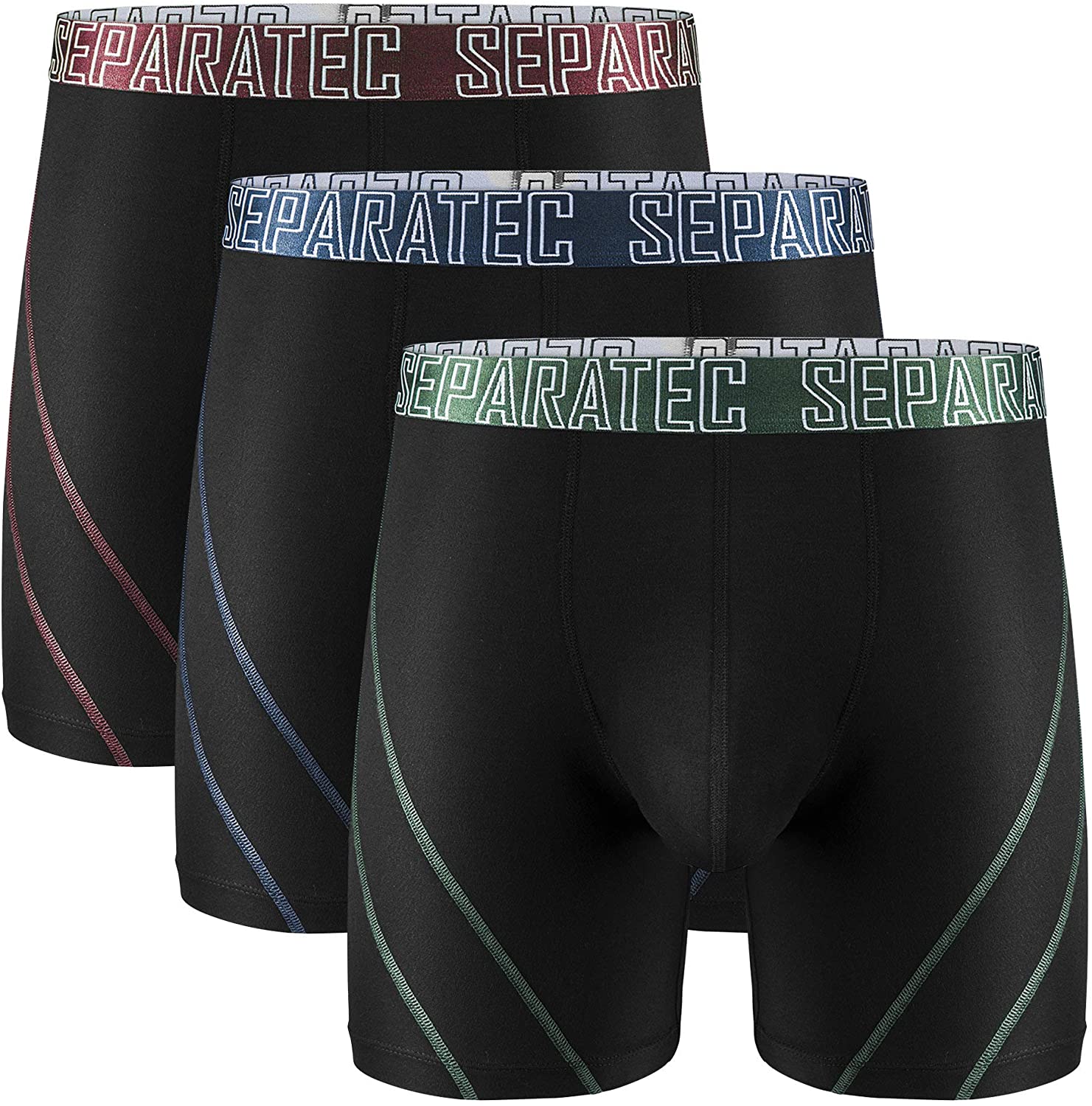 Buy Separatec Men's Underwear 3 Pack Basic Bamboo Rayon Soft Breathable Dual  Pouch Boxer Briefs Online at desertcartSeychelles