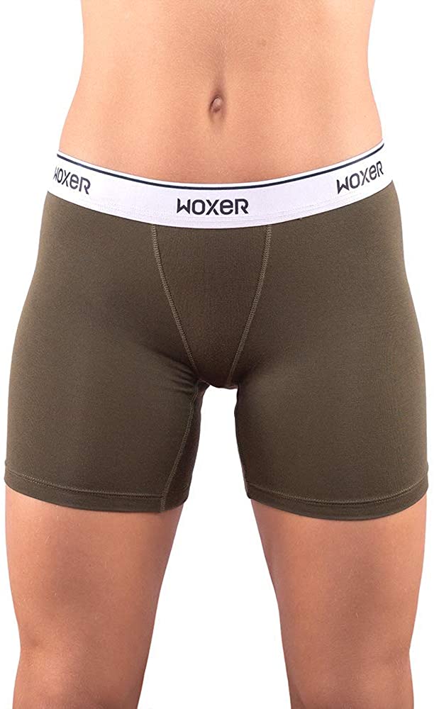 Comfortable Boy Shorts Woxer Boxer Briefs for Women Commando 9” Inseam 