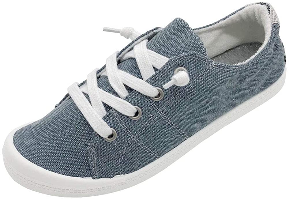 BENEKER Women's Low Top Canvas Sneakers Slip-On Comfort Shoes | eBay